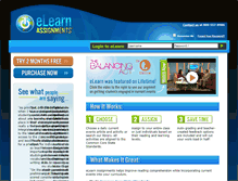 Tablet Screenshot of elearnassignments.com